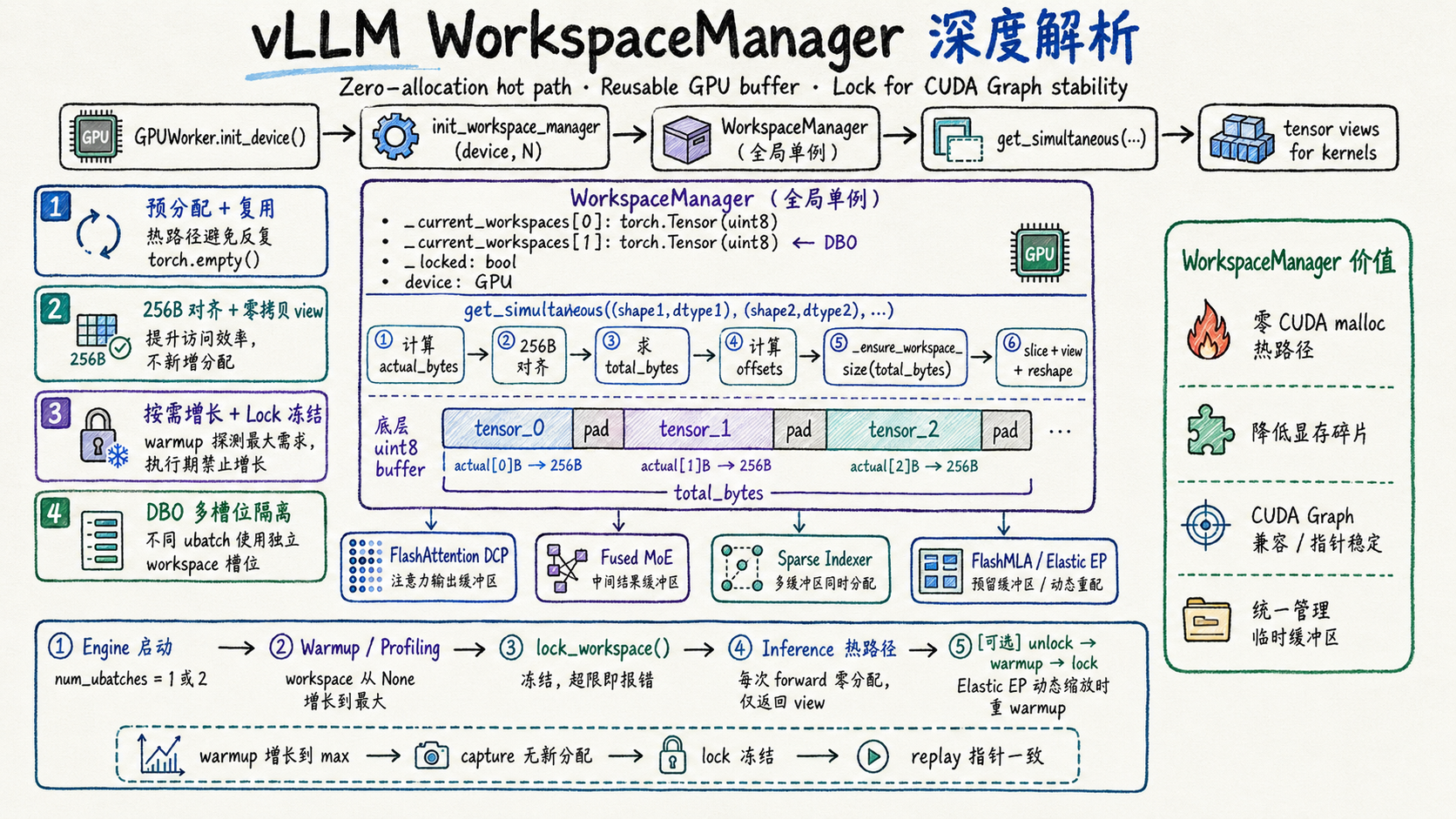 深入 vLLM WorkspaceManager：实现原理解析